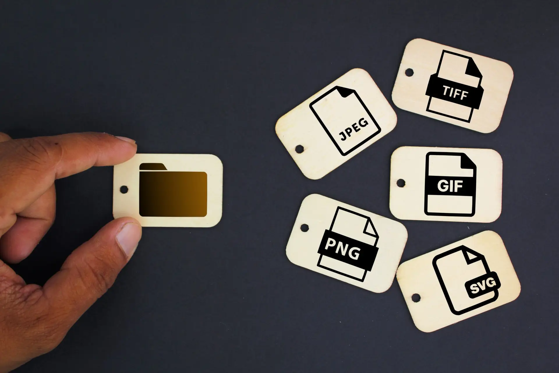 File types with icons